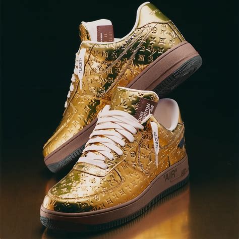 air force louis vuitton gold|lv air force 1 high.